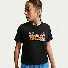 ДЕТСКА ТЕНИСКА ЗА МОМИЧЕ NIKE II9803-010 NSW TEE OC BOXY CAMP ЧЕРНА ДЕТСКА ТЕНИСКА ЗА МОМИЧЕ NIKE II9803-010 NSW TEE OC BOXY CAMP ЧЕРНА
