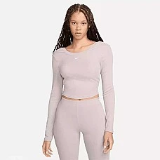 ДАМСКА БЛУЗА NIKE NSW CHLL KNT MRIB LS TOP БЛЕДОЛИЛАВА ДАМСКА БЛУЗА NIKE NSW CHLL KNT MRIB LS TOP БЛЕДОЛИЛАВА
