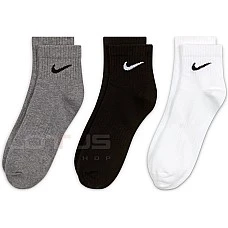 ЧОРАПИ NIKE EVERYDAY LTWT ANKLE 3PR B/W/G ЧОРАПИ NIKE EVERYDAY LTWT ANKLE 3PR B/W/G