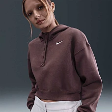 ДАМСКИ СУИТШЪРТ NIKE IF0258-502 NSW PHNX FLC OS CRP HNLY HDY КАФЯВ ДАМСКИ СУИТШЪРТ NIKE IF0258-502 NSW PHNX FLC OS CRP HNLY HDY КАФЯВ
