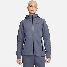 ДАМСКО ГОРНИЩЕ NIKE NSW TCH FLC WR FZ HDY СИВО-СИНЬО ДАМСКО ГОРНИЩЕ NIKE NSW TCH FLC WR FZ HDY СИВО-СИНЬО