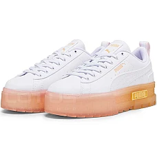 ДАМСКИ ОБУВКИ PUMA MAYZE BEACH DAYS WHITE/PINK ДАМСКИ ОБУВКИ PUMA MAYZE BEACH DAYS WHITE/PINK
