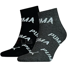 ЧОРАПИ PUMA UNISEX BWT QUARTER BLACK/GREY ЧОРАПИ PUMA UNISEX BWT QUARTER BLACK/GREY