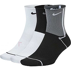 ЧОРАПИ NIKE EVRY PLUS LTWT ANKLE - 3PR W/B/G ЧОРАПИ NIKE EVRY PLUS LTWT ANKLE - 3PR W/B/G