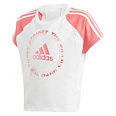 ДЕТСКА ТЕНИСКА ADIDAS BOLD TEE WHITE/ROSE ДЕТСКА ТЕНИСКА ADIDAS BOLD TEE WHITE/ROSE