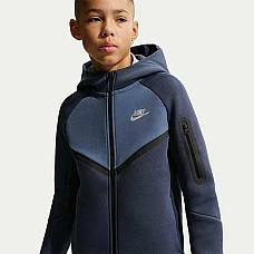 ДЕТСКО ГОРНИЩЕ ЗА МОМЧЕ NIKE IO1285-437 NSW TCH FLC MIX FZ СИНЬО ДЕТСКО ГОРНИЩЕ ЗА МОМЧЕ NIKE IO1285-437 NSW TCH FLC MIX FZ СИНЬО