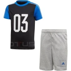 ДЕТСКИ СПОРТЕН ЕКИП ADIDAS JB A AAC SUM SUIT BLACK/GREY ДЕТСКИ СПОРТЕН ЕКИП ADIDAS JB A AAC SUM SUIT BLACK/GREY