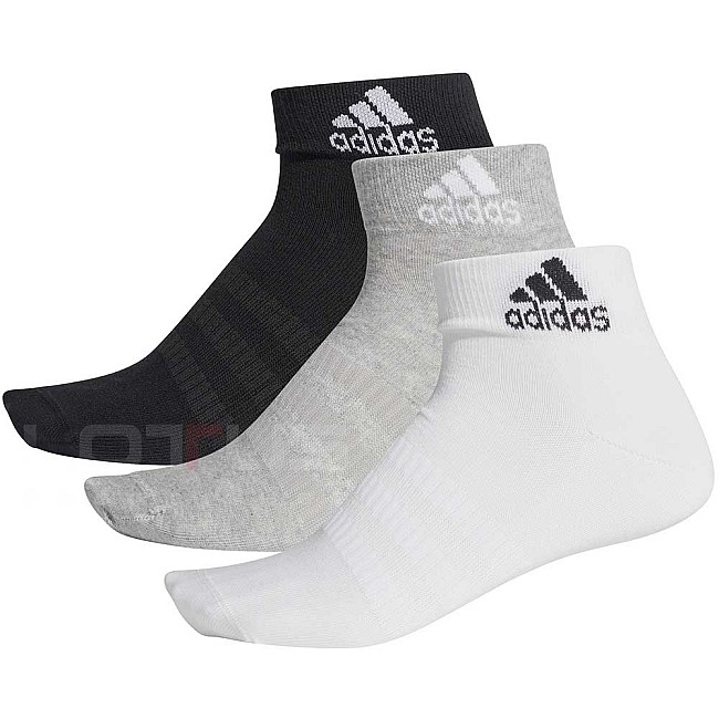 ЧОРАПИ ADIDAS LIGHT ANK 3PP G/W/B