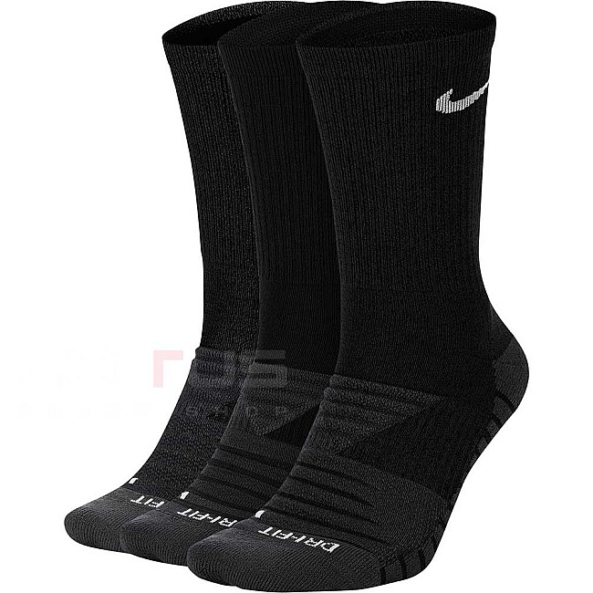 ЧОРАПИ NIKE EVRY MAX CUSH CREW 3PR BLACK