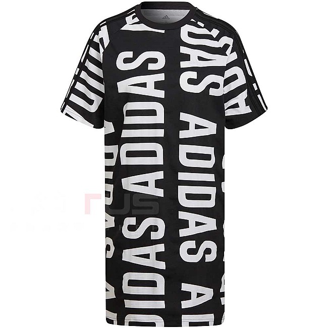 ДАМСКА РОКЛЯ ADIDAS W BLUV Q2 DRESS BLACK/WHITE