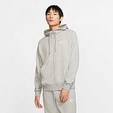 МЪЖКО ГОРНИЩЕ NIKE NSW CLUB HOODIE FZ FT GREY HTHR
