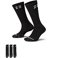 ЧОРАПИ NIKE JORDAN ESSENTIAL CREW 3PR BLACK