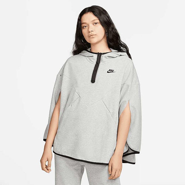 ДАМСКО ГОРНИЩЕ NIKE NSW TCH FLC ESSNTL PONCHO GREY