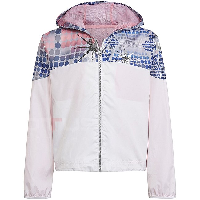 ДЕТСКО ЯКЕ ЗА МОМИЧЕ ADIDAS WINDBREAKER WHITE