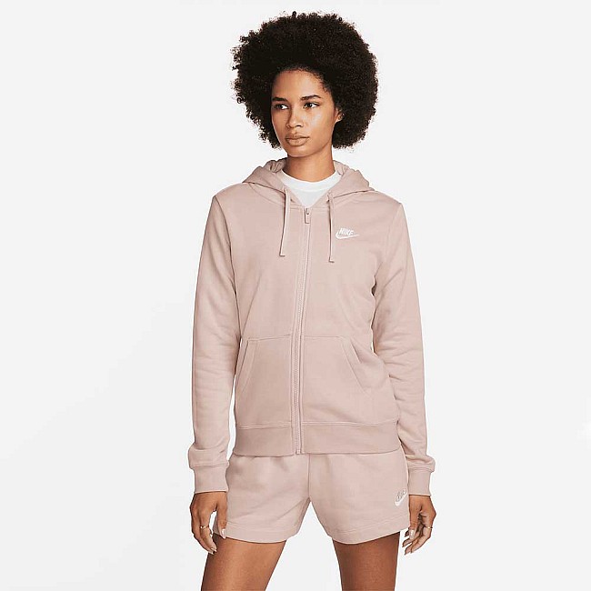 ДАМСКО ГОРНИЩЕ NIKE NSW CLUB FLC FZ HOODIE STD PINK