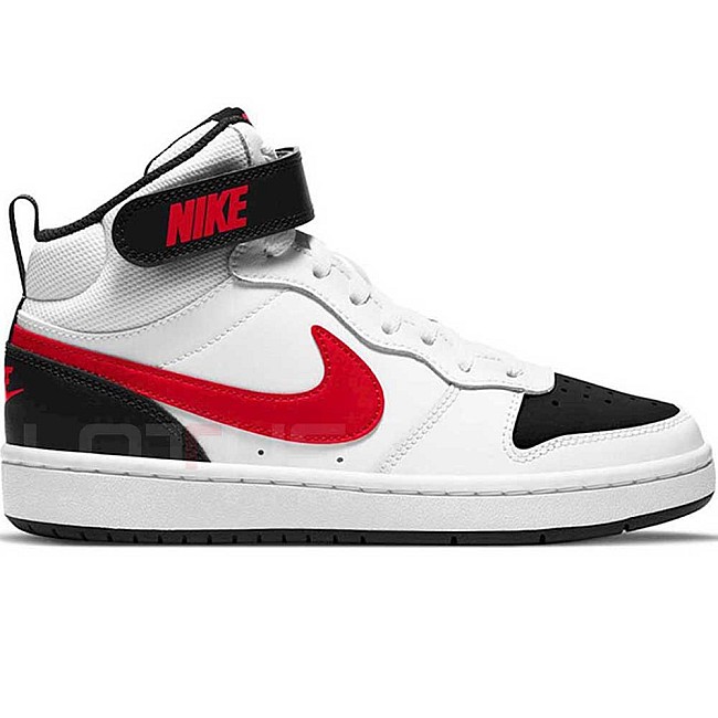 ДЕТСКИ ОБУВКИ NIKE COURT BOROUGH MID 2 BG WHITE/RED