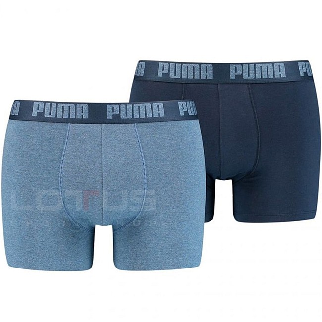 МЪЖКИ БОКСЕРИ PUMA BASIC BOXER 2P DENIM/BLUE