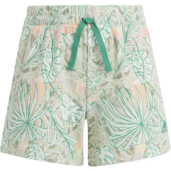 ДЕТСКИ КЪСИ ПАНТАЛОНИ ЗА МОМИЧЕ ADIDAS SUM AOP SHORT GREEN