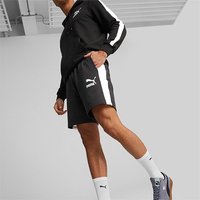 МЪЖКИ КЪСИ ПАНТАЛОНИ PUMA T7 ICONIC SHORTS 8IN TR BLACK