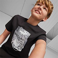 ДЕТСКА ТЕНИСКА ЗА МОМЧЕ PUMA ESS+ STREET ART GRAPHIC TEE B BLACK