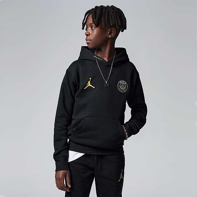 ДЕТСКИ СУИТШЪРТ ЗА МОМЧЕ NIKE JORDAN PSG FLC PO BLACK