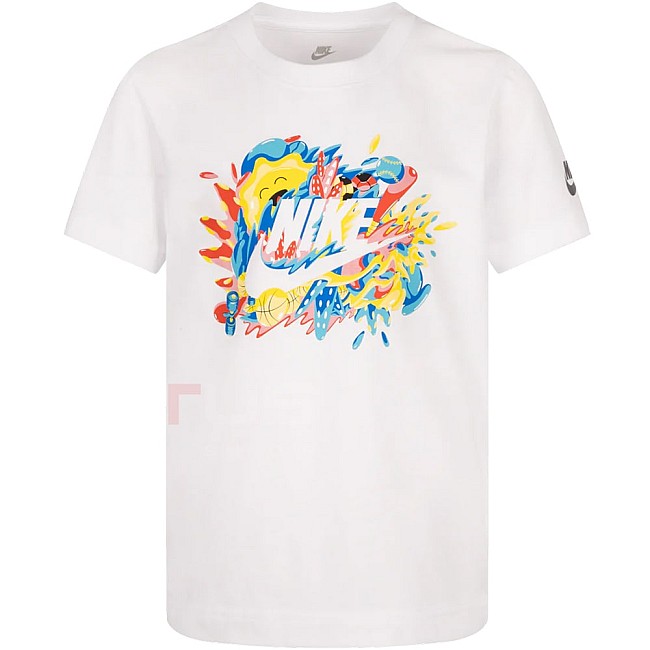 ДЕТСКА ТЕНИСКА ЗА МОМЧЕ NIKE FUTURA SPORT SPLASH WHITE