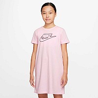 ДЕТСКА РОКЛЯ NIKE NSW FUTURA TSHIRT DRESS PINK