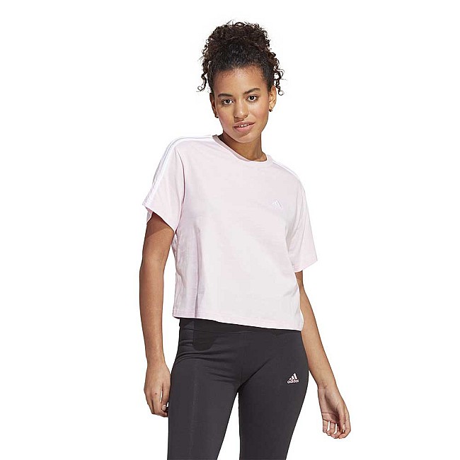 ДАМСКА ТЕНИСКА ADIDAS 3S CR TOP PINK/WHITE