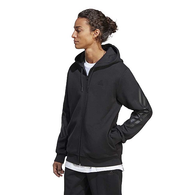 МЪЖКО ГОРНИЩЕ ADIDAS FI 3S FZ BLACK/BLACK