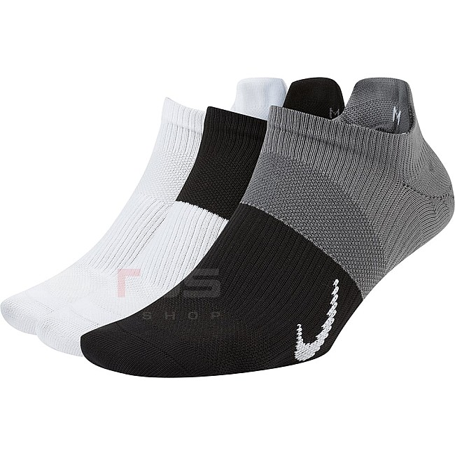 ЧОРАПИ NIKE EVERYDAY PLUS LTWT NS 3PR W/B/G