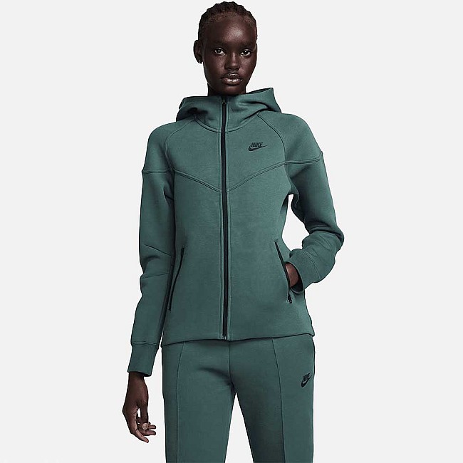 ДАМСКО ГОРНИЩЕ NIKE NSW TCH FLC WR FZ HDY DEEP JUNGLE