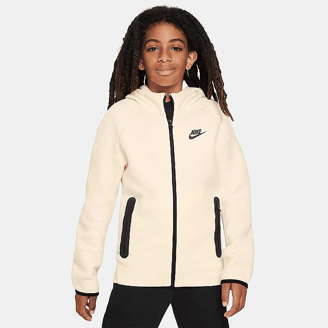 ДЕТСКО ГОРНИЩЕ ЗА МОМЧЕ NIKE NSW TECH FLC FZ COCONUT MILK