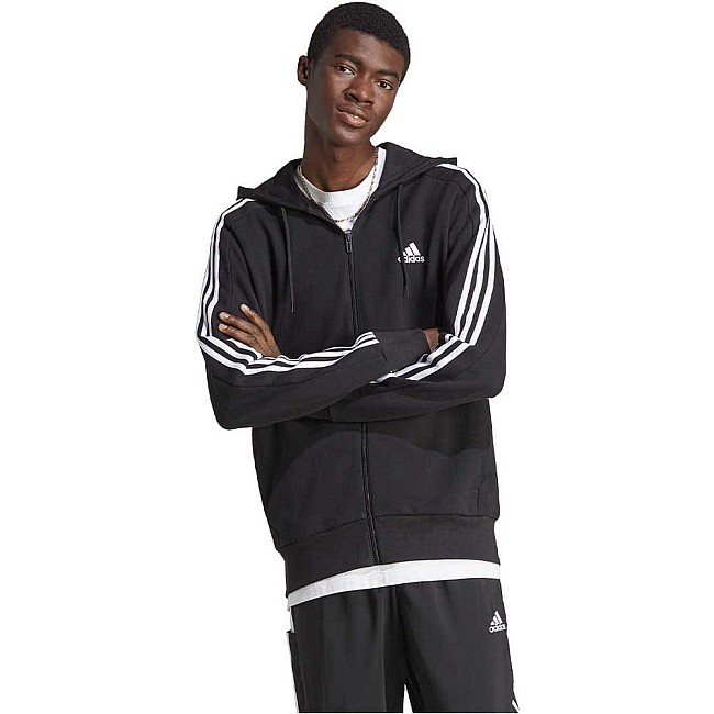 МЪЖКО ГОРНИЩЕ ADIDAS IC0433 M 3S FT FZ HD ЧЕРНО