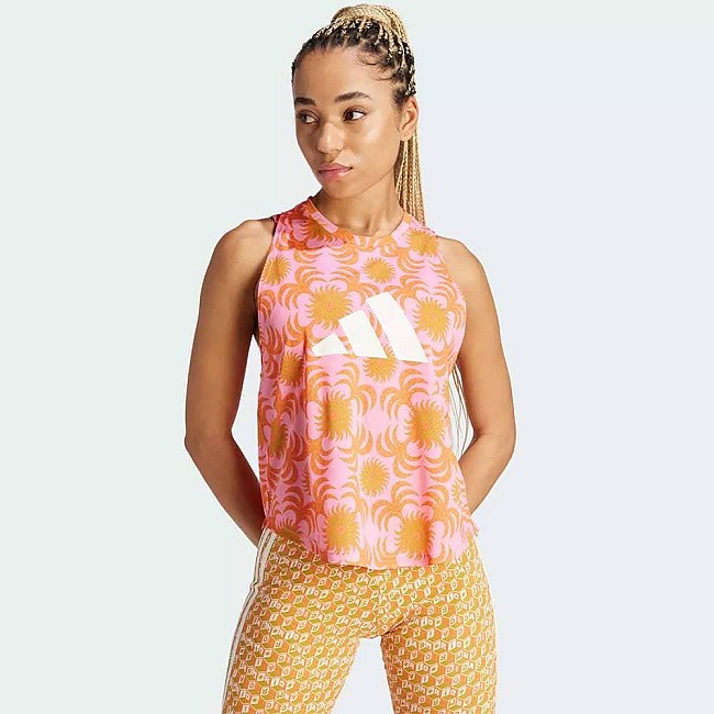 ДАМСКИ ПОТНИК ADIDAS IQ4495 FARM TRN TANK РОЗОВ/ОРАНЖЕВ