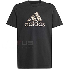 ДЕТСКА ТЕНИСКА ЗА МОМИЧЕ ADIDAS IW1376 G ANIMAL TEE ЧЕРНА