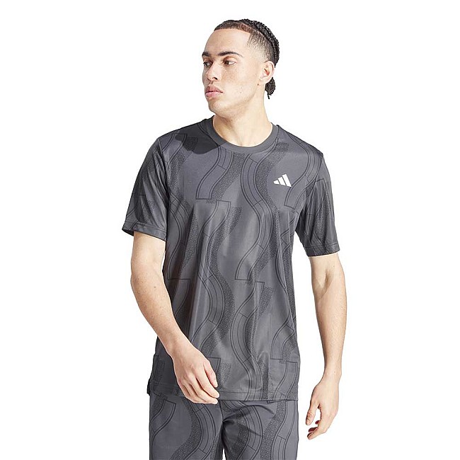 МЪЖКА ТЕНИСКА ADIDAS IP1882 CLUB GRAPH TEE СИВА