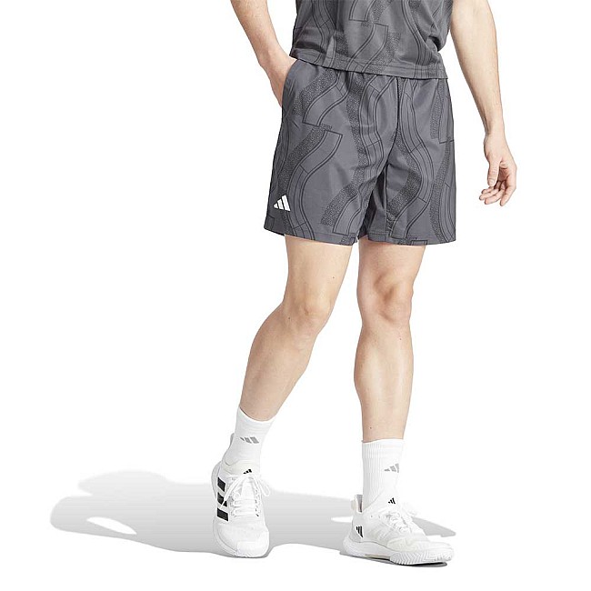 МЪЖКИ КЪСИ ПАНТАЛОНИ ADIDAS IP1884 CLUB GRAPHSHORT СИВИ