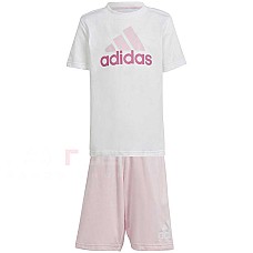 ДЕТСКИ СПОРТЕН ЕКИП ЗА МОМИЧЕ ADIDAS IQ4089 LK BL CO T SET БЯЛ/РОЗОВ
