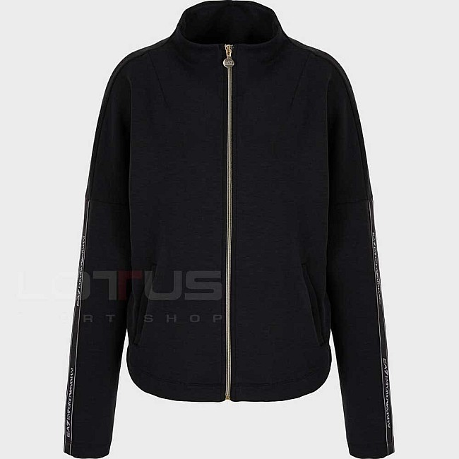 ДАМСКО ГОРНИЩЕ EA7 EMPORIO ARMANI 3DTM24 TRAIN LOGO SERIES W T-TOP FZ TAPE ЧЕРНО