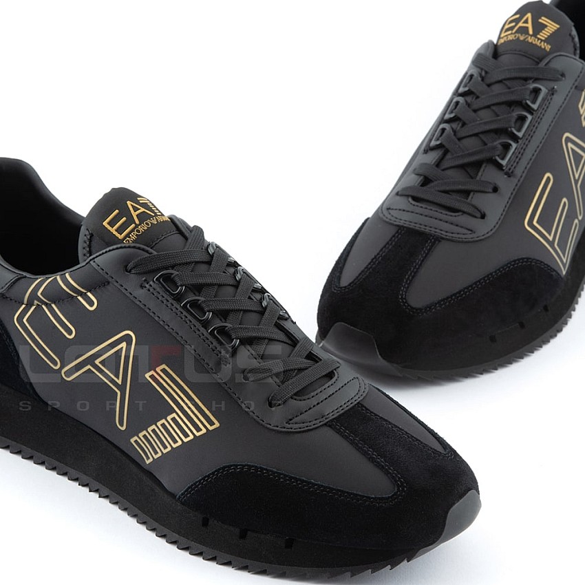МЪЖКИ МАРАТОНКИ EA7 EMPORIO ARMANI X8X101 BLACK&WHITE VINTAGE ЧЕРНИ