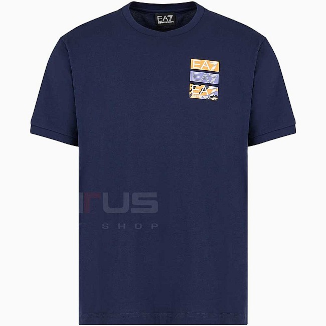 МЪЖКА ТЕНИСКА EA7 EMPORIO ARMANI 3DPT12 TRAIN GRAPHIC SERIES M TEE SS CAMOU СИНЯ