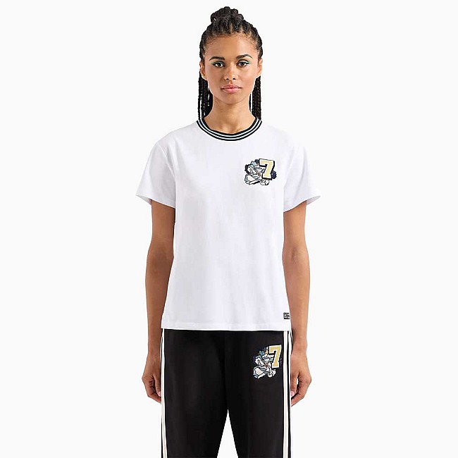 ДАМСКА ТЕНИСКА EA7 EMPORIO ARMANI 3DTT11 TRAIN 20TH YEAR ANNIVERSARY W TEE SS БЯЛА