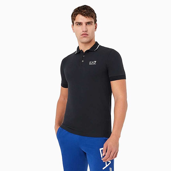МЪЖКА ТЕНИСКА EA7 EMPORIO ARMANI 8NPF06 TRAIN CORE ID POLO PQ ST СИНЯ