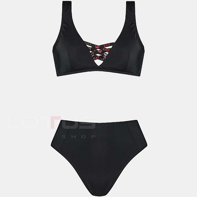 ДАМСКИ БАНСКИ EA7 EMPORIO ARMANI 911137 WOMENS KNIT BIKINI ЧЕРЕН