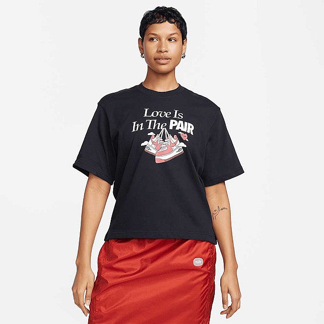 ДАМСКА ТЕНИСКА NIKE NSW TEE OC 1 BOXY VDAY ЧЕРНА