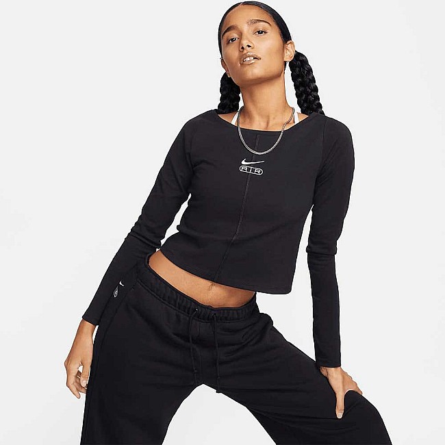 ДАМСКА БЛУЗА NIKE NSW AIR LS TOP ЧЕРНА