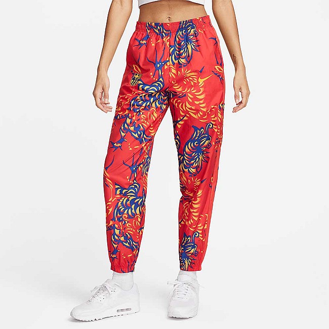 ДАМСКО ДОЛНИЩЕ NIKE FCB NSW ESSNTL RPL WVN PANT ЧЕРВЕНО