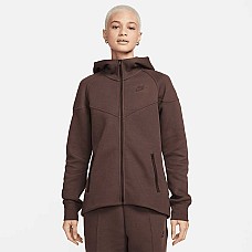 ДАМСКО ГОРНИЩЕ NIKE NSW TCH FLC WR FZ HDY КАФЯВО