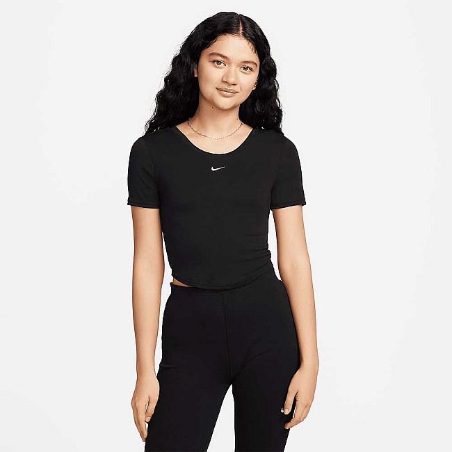 ДАМСКА ТЕНИСКА NIKE NSW CHLL KNT MRIB SS TOP ЧЕРНА