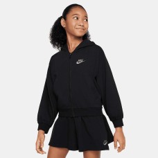 ДЕТСКО ГОРНИЩЕ ЗА МОМИЧЕ NIKE NSW FZ HDY JSY LBR ЧЕРНО